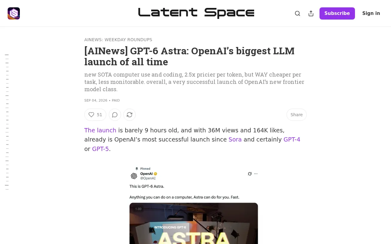 GPT-6 Astra发布:能力、定价与安全全面解析
