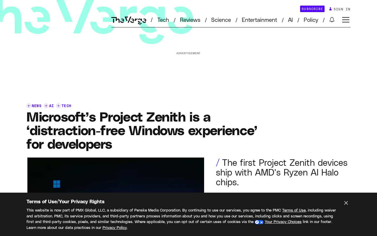 Microsoft Project Zenith: A Distraction-Free Windows Experience Built for Developers