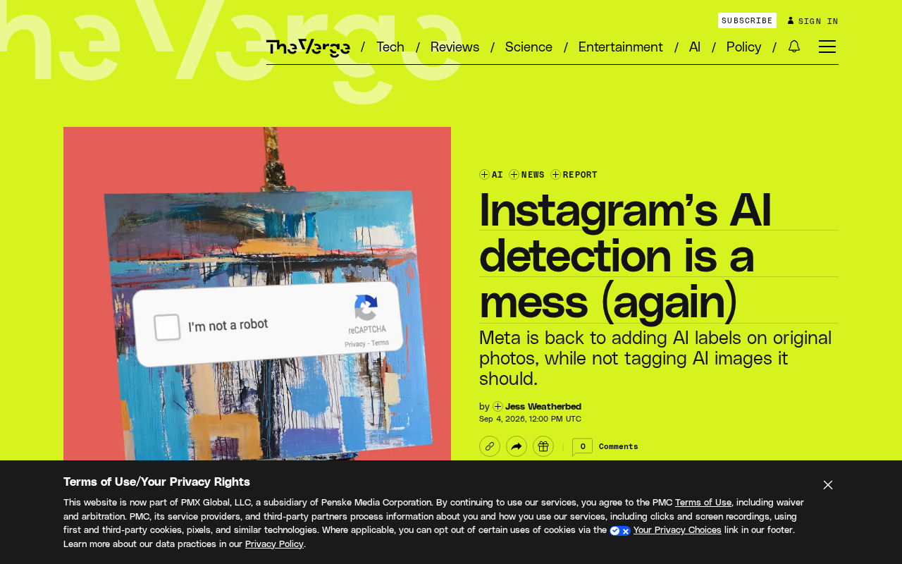 Instagram AI标签再次误标:真实照片被标记为AI生成的深层原因
