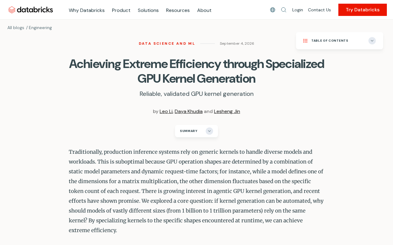 GPU Kernel Generation Overview