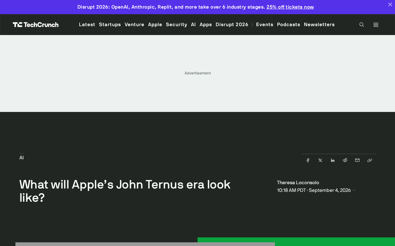 Apple CEO Transition: Ternus Succeeds Cook, New Era Begins