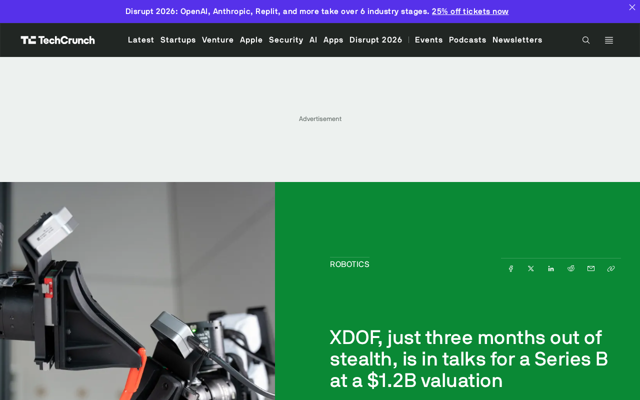 XDOF Exits Stealth Mode and Enters $1.2 Billion Series B Negotiations Within Three Months
