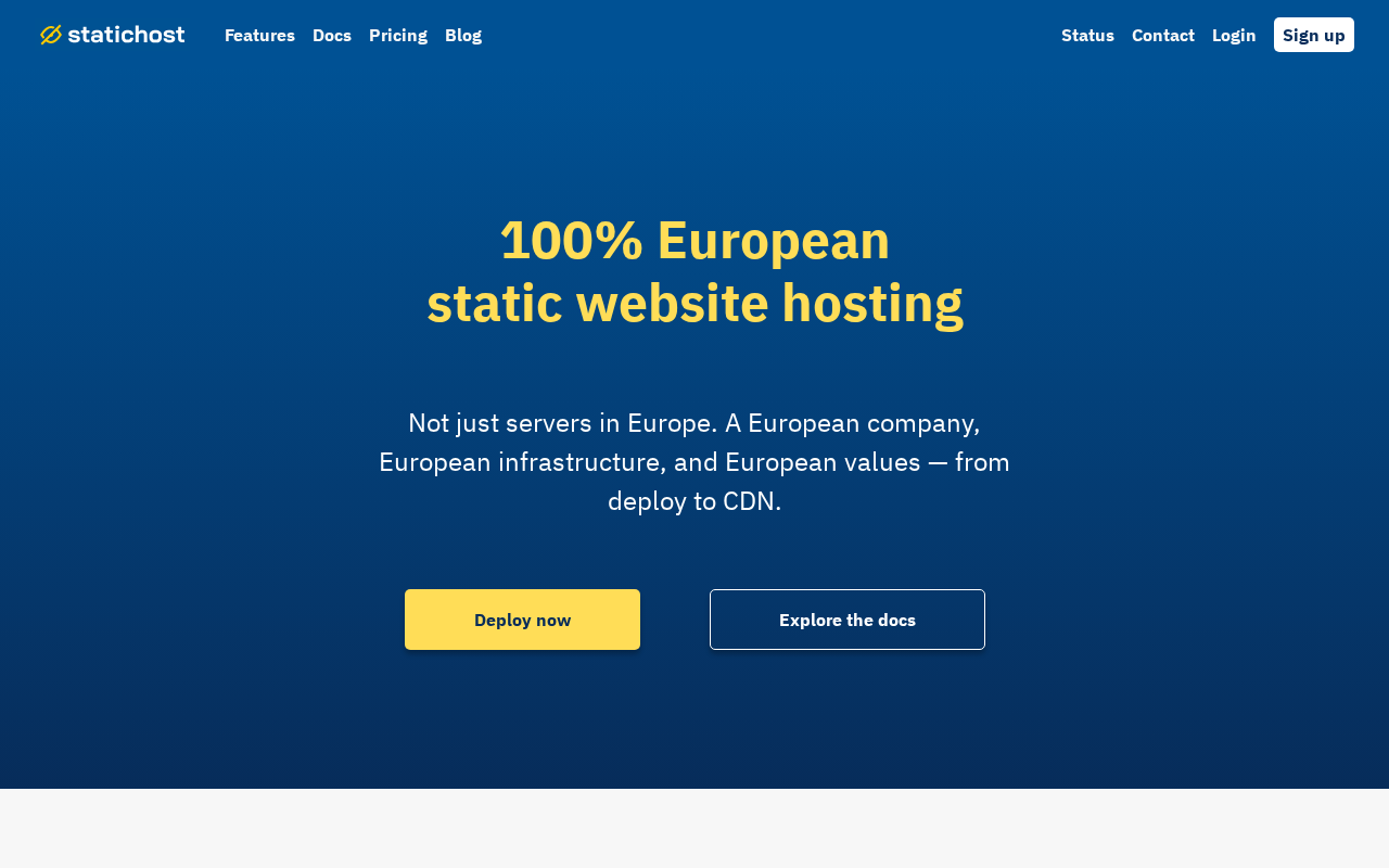 Statichost.eu: A Data Sovereignty Choice for Static Website Hosting in Europe