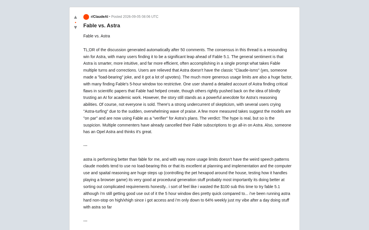 Astra vs. Fable: A Deep-Dive Reddit Community Showdown