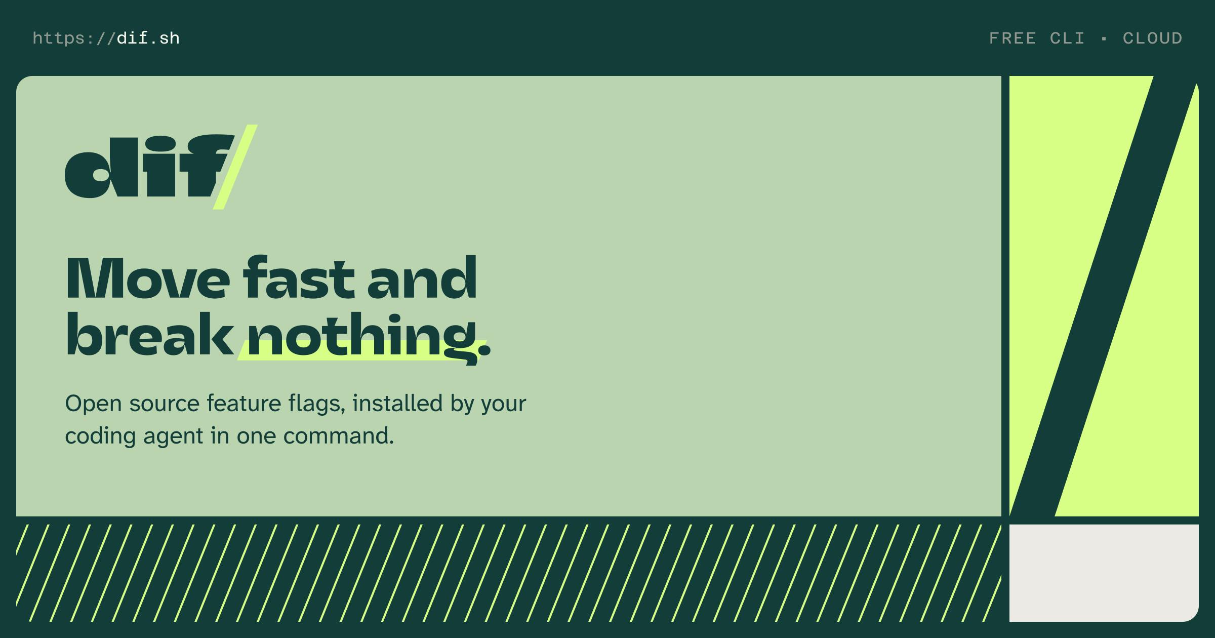dif.sh: Markdown-Based Feature Flags with Zero-Config, Single-Command Setup