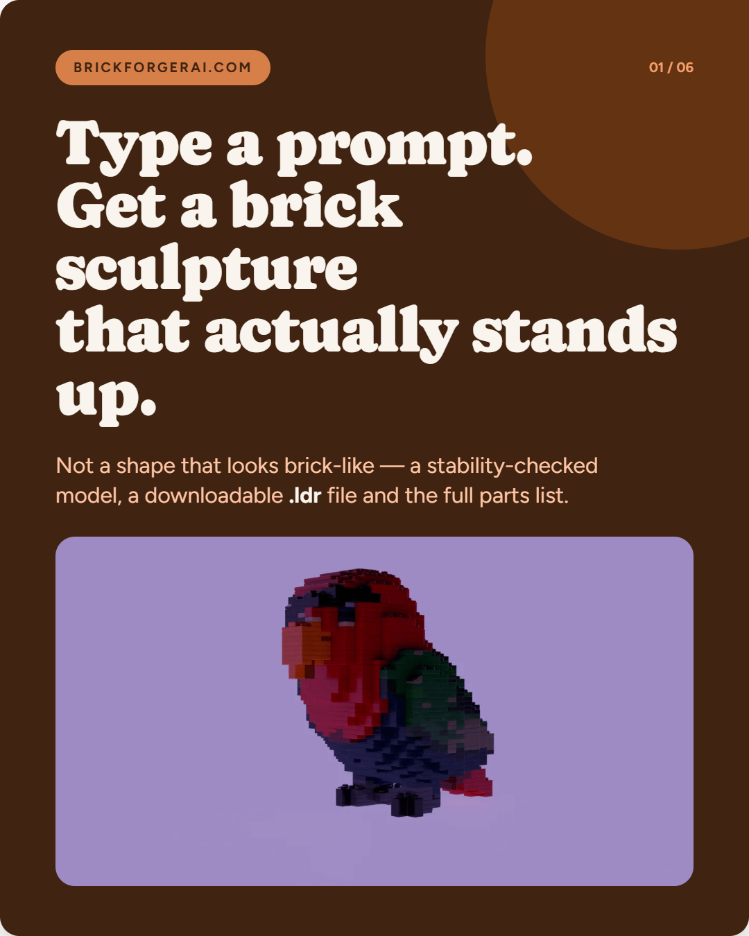 BrickForgerAI: AI-Generated LEGO Models You Can Actually Build — From Prompt to Instruction Manual
