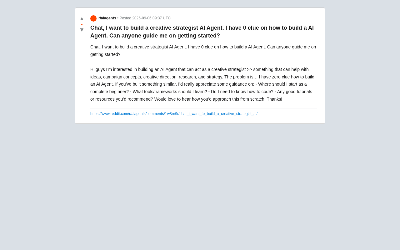 AI Agent Beginner's Guide: Building a Creative Strategy Intelligent Assistant from Scratch