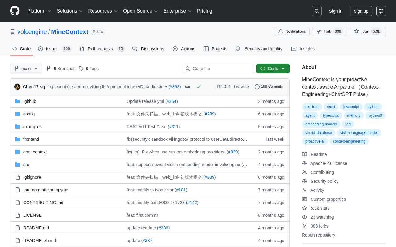 MineContext: ByteDance's Open-Source Context Engineering AI Assistant — Technical Deep Dive Behind 5,300+ Stars