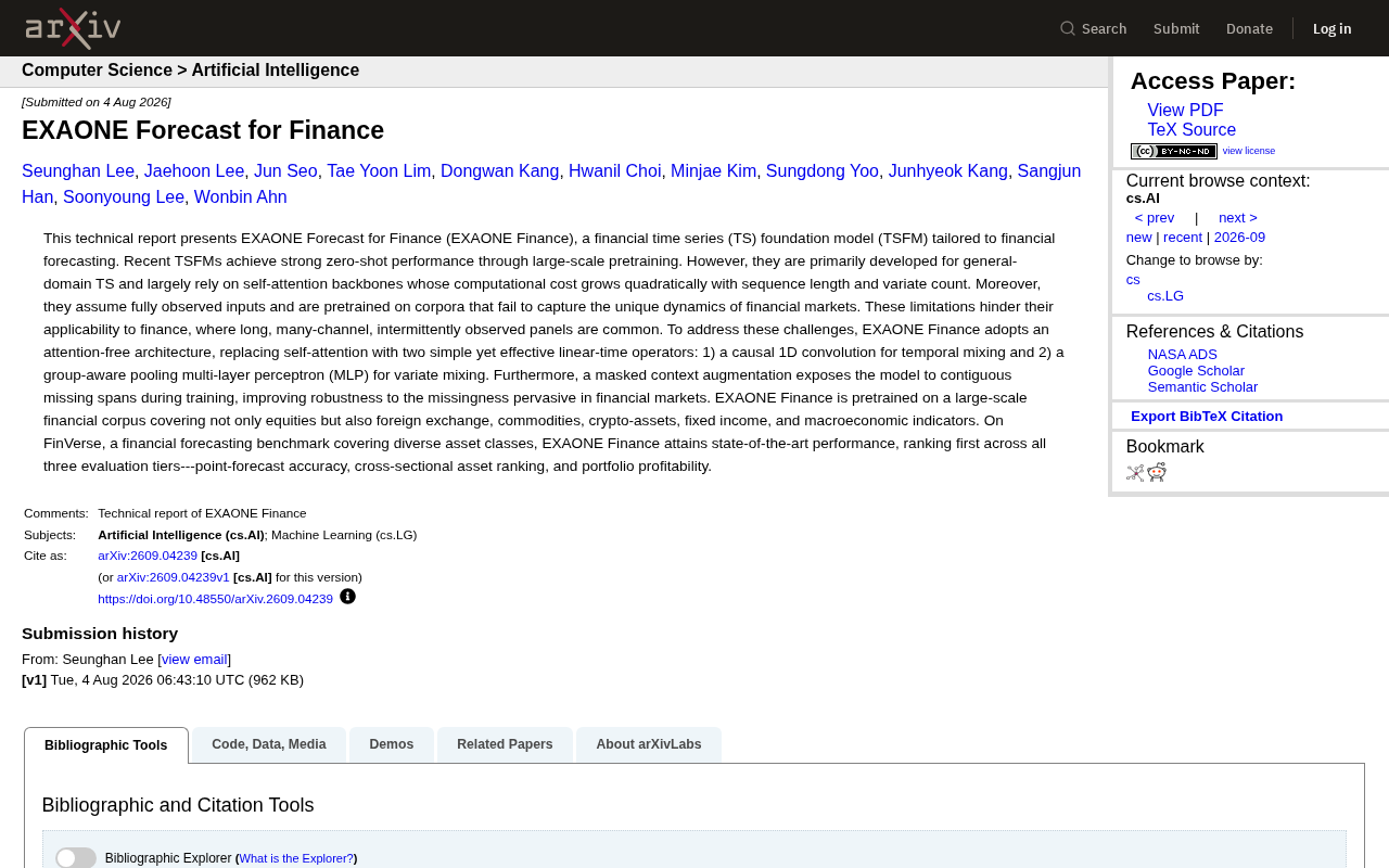 EXAONE Finance: A Deep Dive into the Time Series Foundation Model Built for Finance