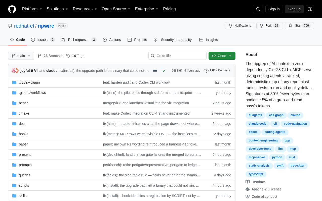 ripwire: An Open-Source Tool That Maps Codebases for AI Programming Assistants