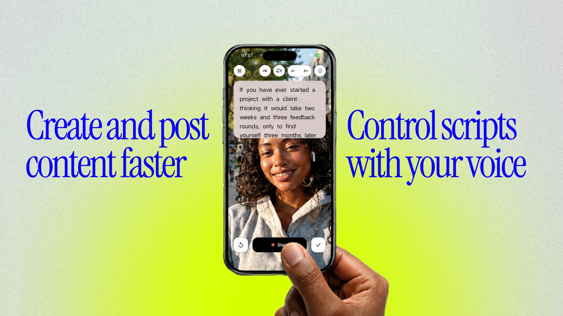 Scriptly: AI Voice-Following iOS Teleprompter That Eliminates Pace-Chasing