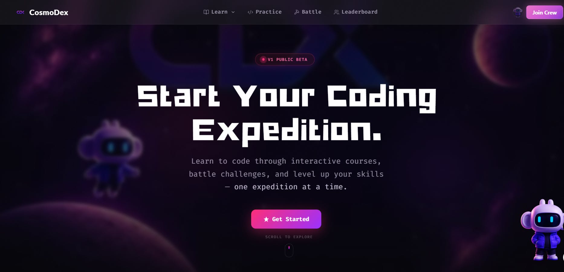 CosmoDex:AI驱动的游戏化编程学习平台深度体验