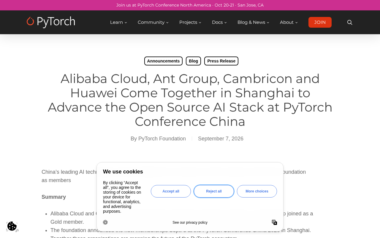 Alibaba Cloud, Cambricon, Ant Group, and Huawei Join the PyTorch Foundation — Chinese AI Forces Deepen Integration into the Open Source Ecosystem