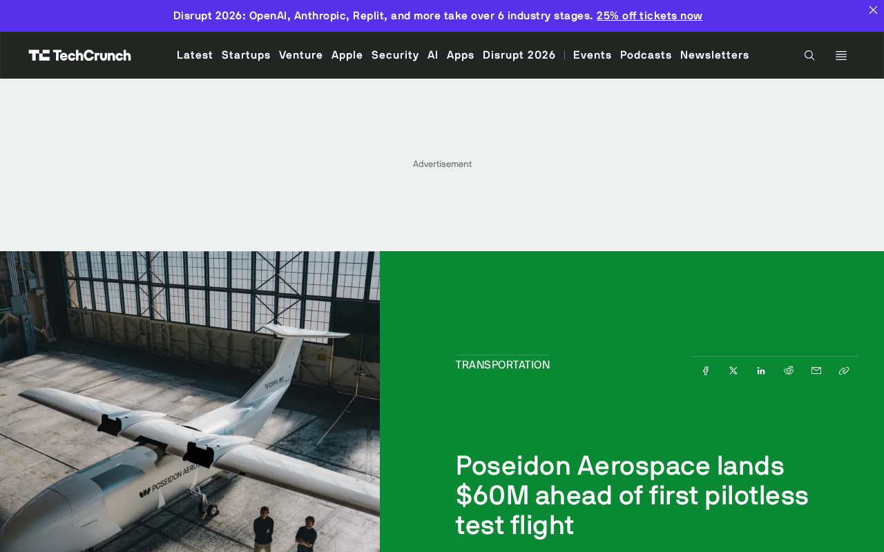 Poseidon Aerospace Raises $60M as Autonomous Cargo Plane Prepares for First Flight