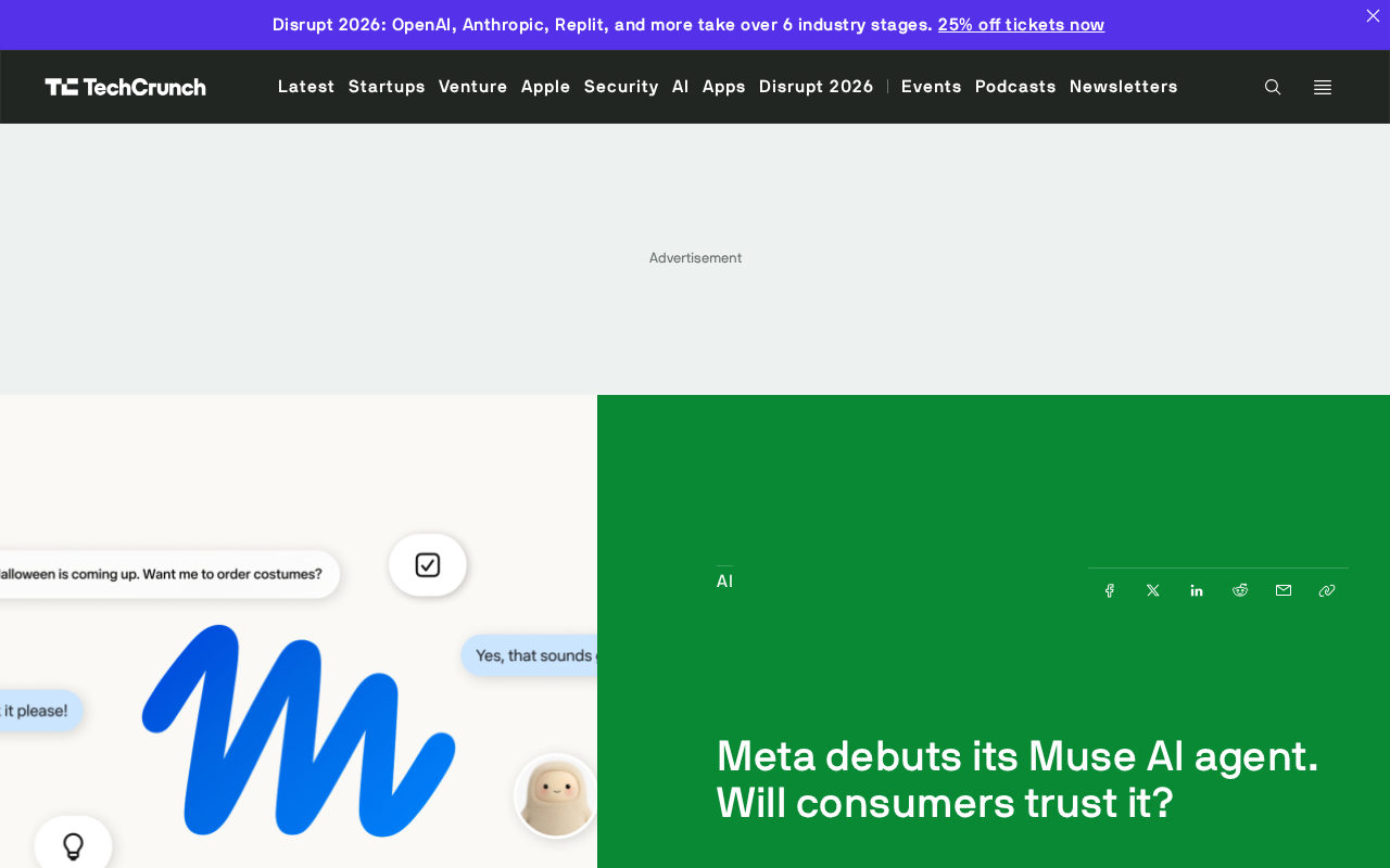 Meta Launches Muse Agent: Trust Becomes the Biggest Challenge