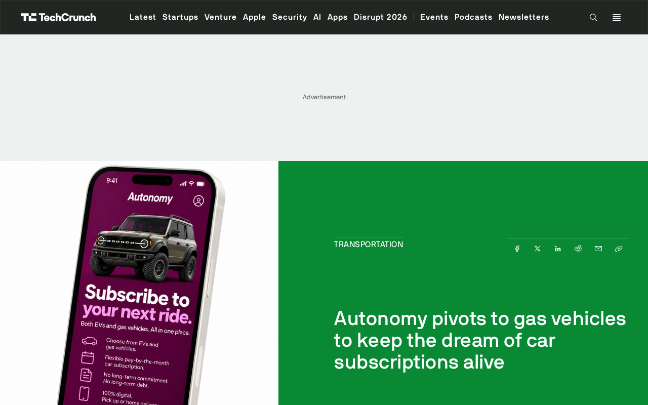 Autonomy Pivots to Gas-Powered Cars: A Survival Play for the Car Subscription Model