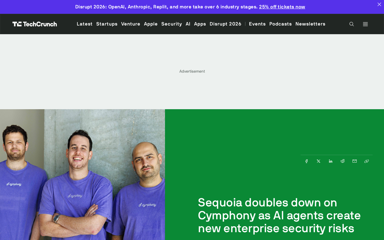 Cymphony Raises $25M Series A Led by Sequoia: AI Agent Enterprise Security Challenges and Opportunities