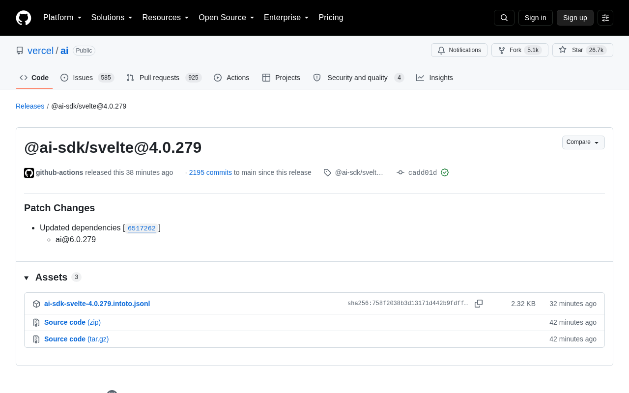 Vercel AI SDK Svelte 版本解析:架构设计与开发实践
