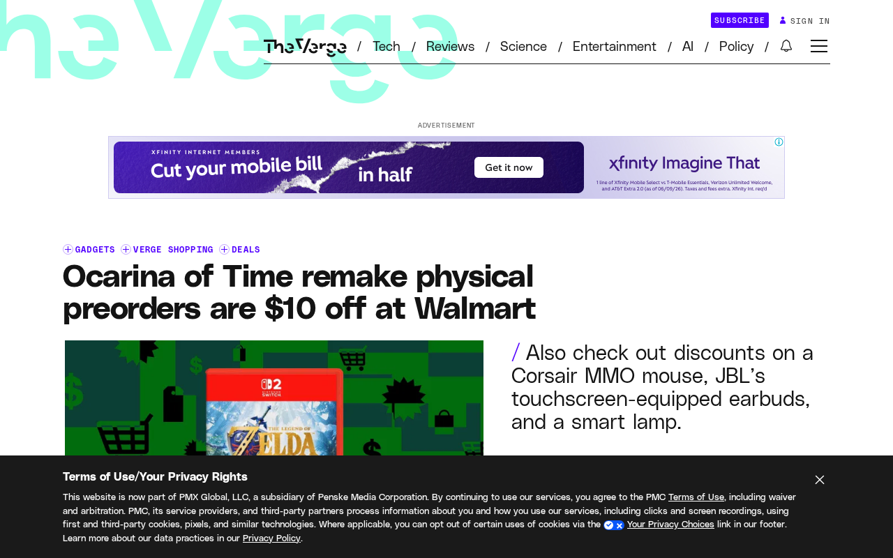 The Legend of Zelda: Ocarina of Time Remake Now Available for Pre-Order — $10 Off at Walmart