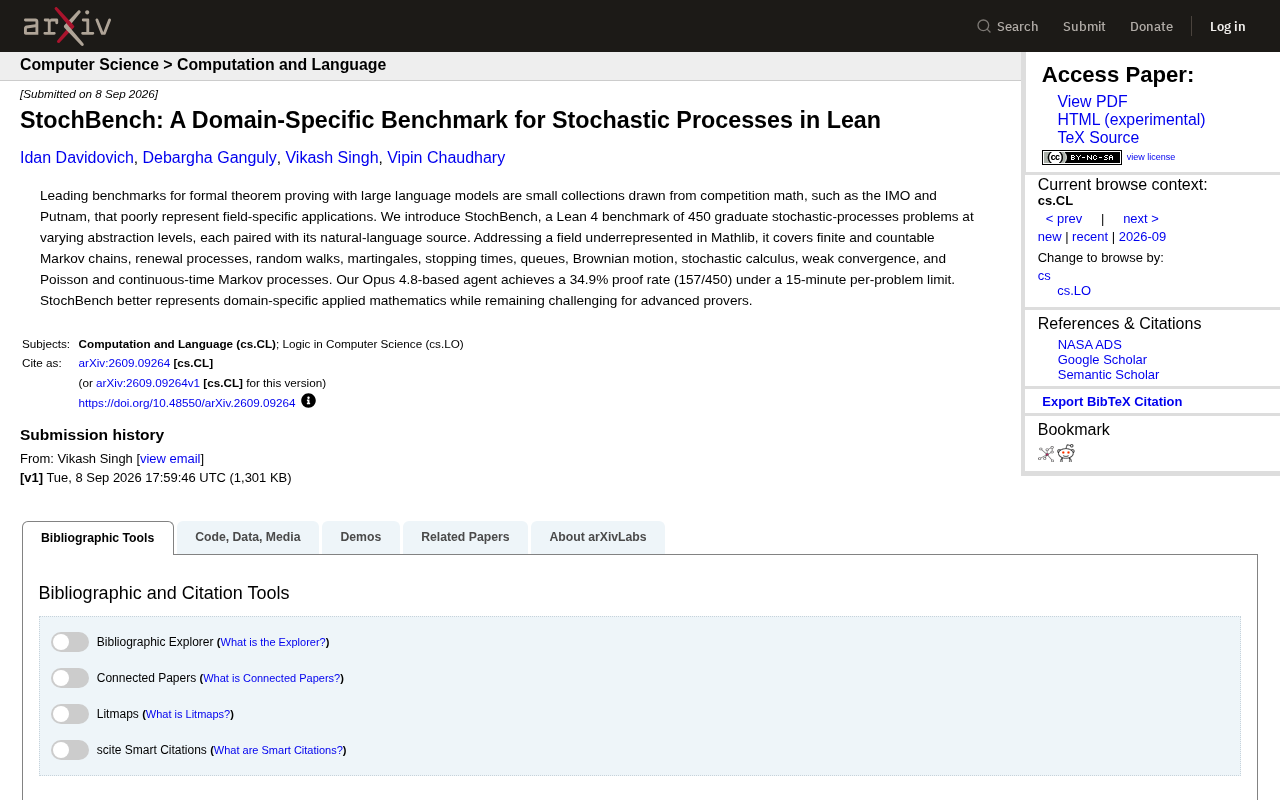 StochBench:首个随机过程Lean形式化证明基准详解