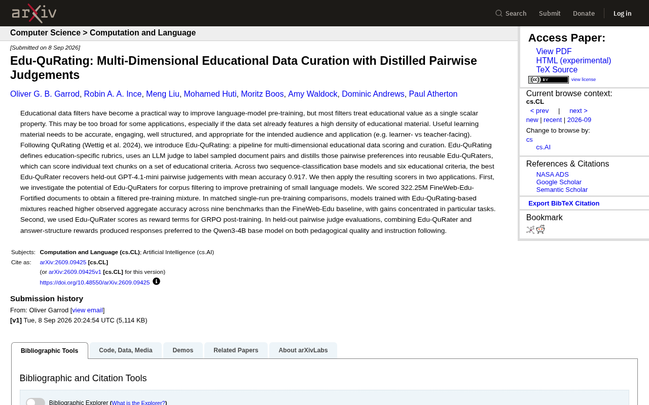 Edu-QuRating:多维度教育数据筛选如何提升LLM训练质量