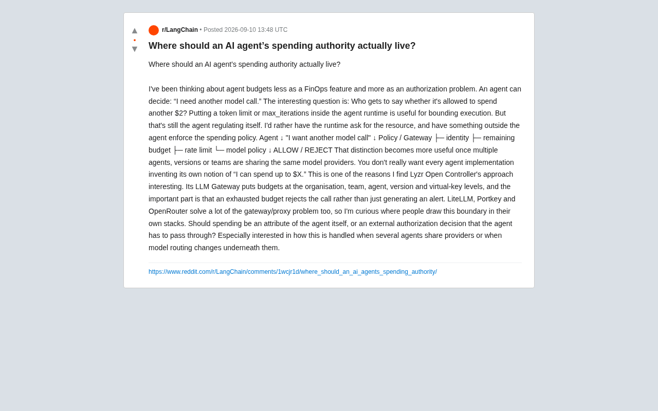 AI Agent Budget Control: Should Spending Authority Be Built In or Externally Authorized?