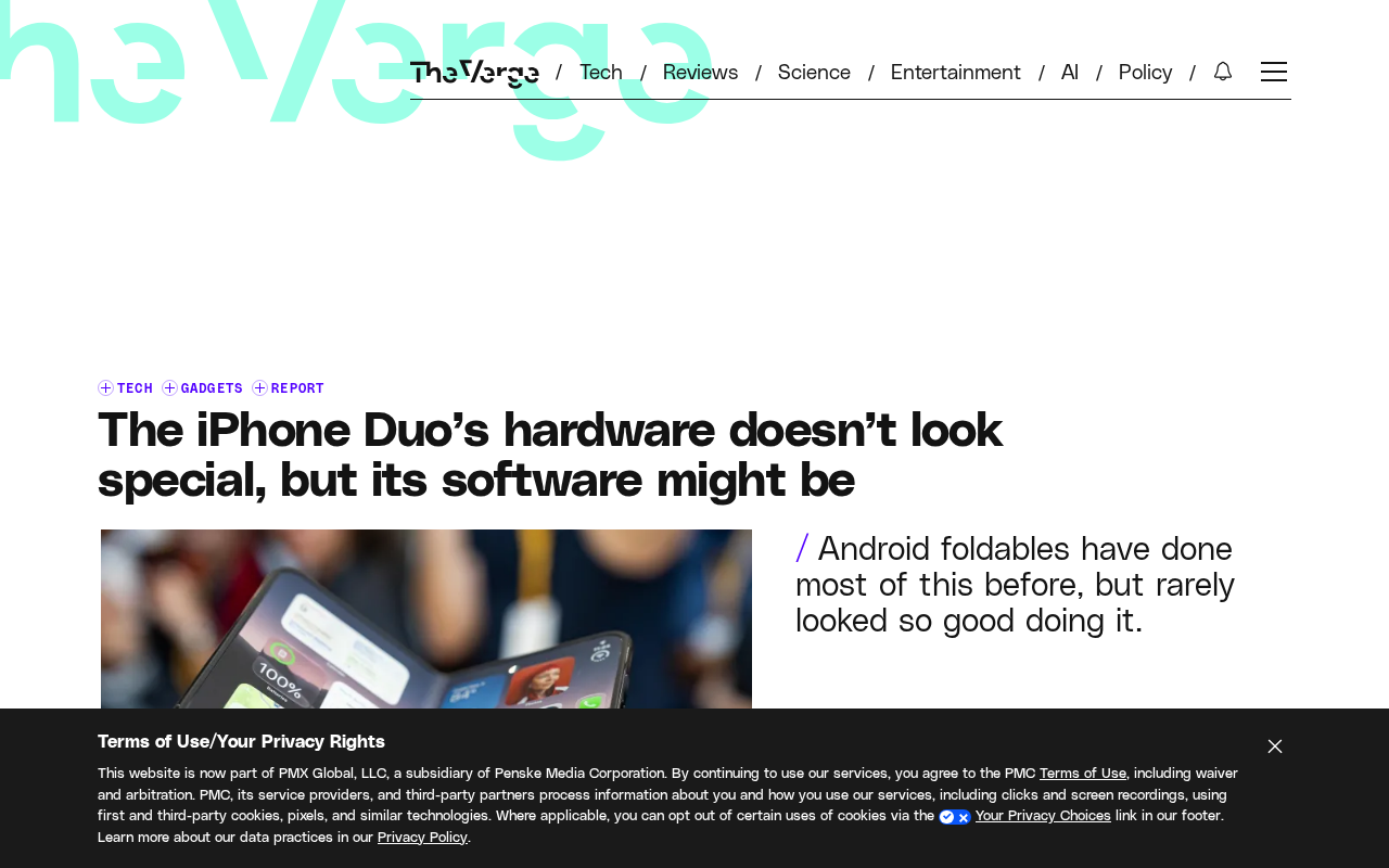 iPhone Duo Deep Dive: Can Software Experience Be the Key to Breaking Open the Foldable Market?