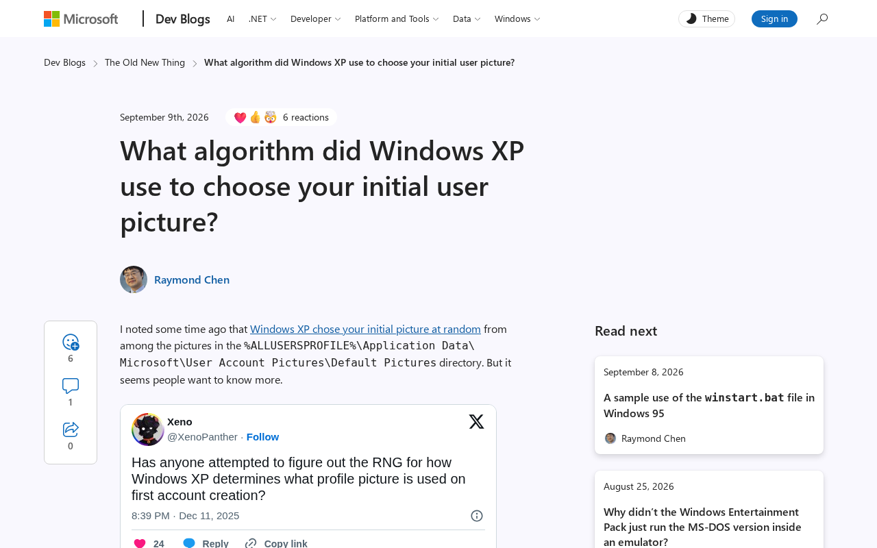 Windows XP User Avatar Assignment Algorithm Revealed: It's Not Purely Random