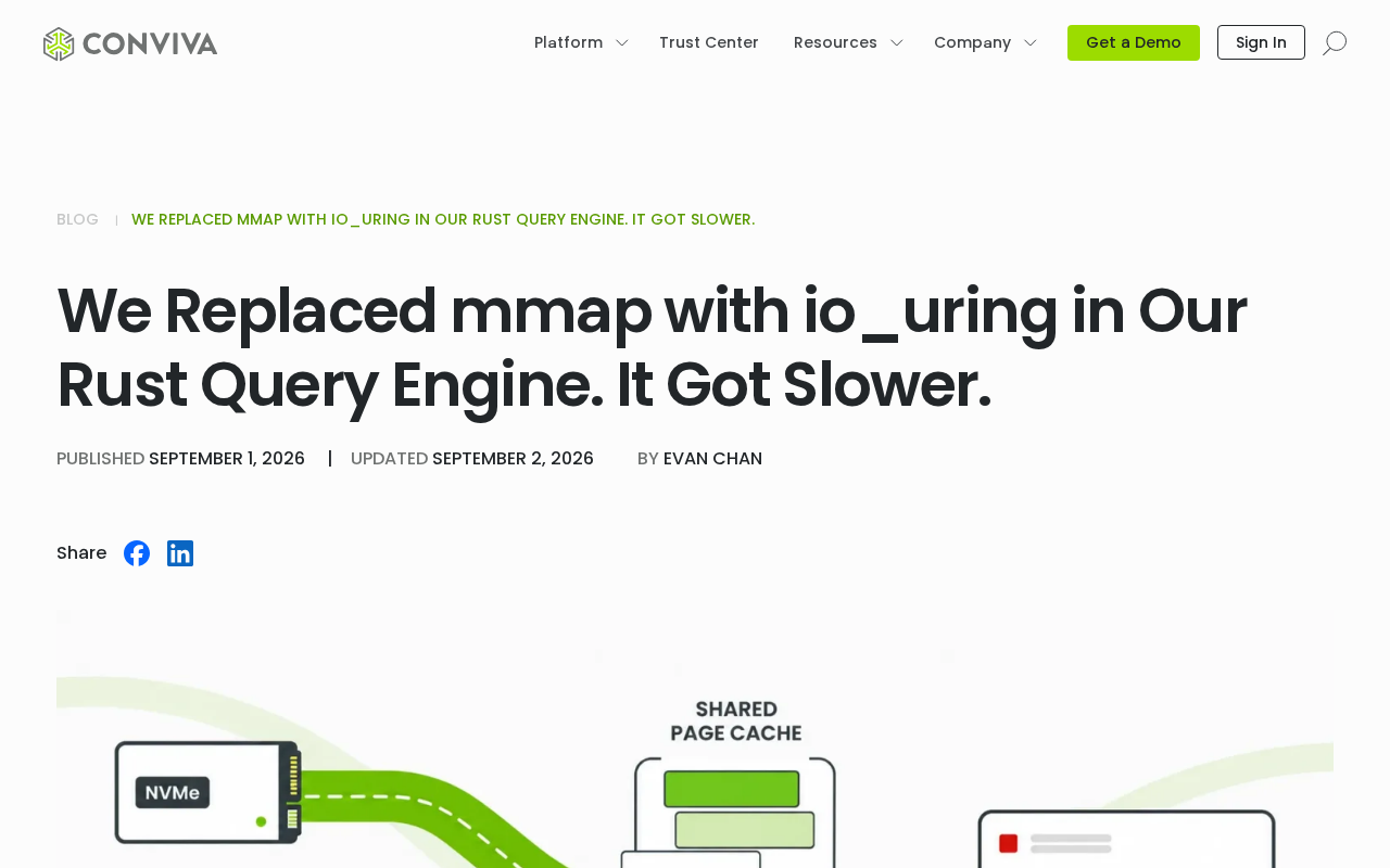 From MMAP to io_uring: An Optimization Experiment That Made Things Slower