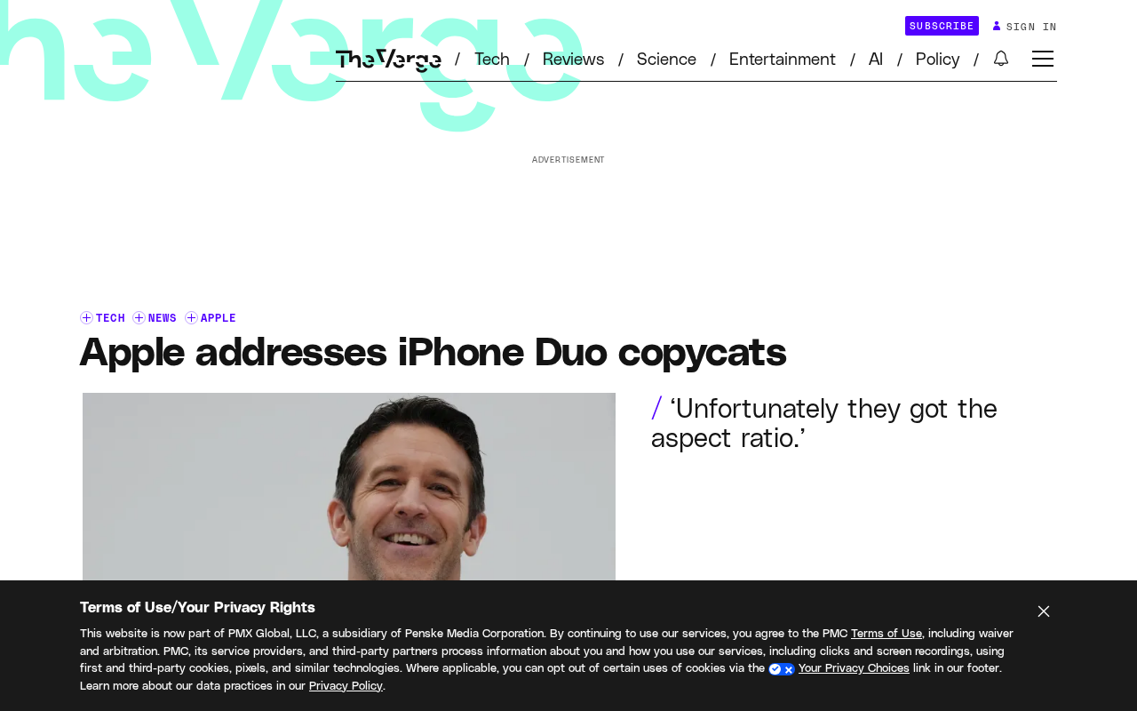iPhone Duo Copycat Controversy: Why Keeping Apple's Supply Chain Secrets Is Nearly Impossible