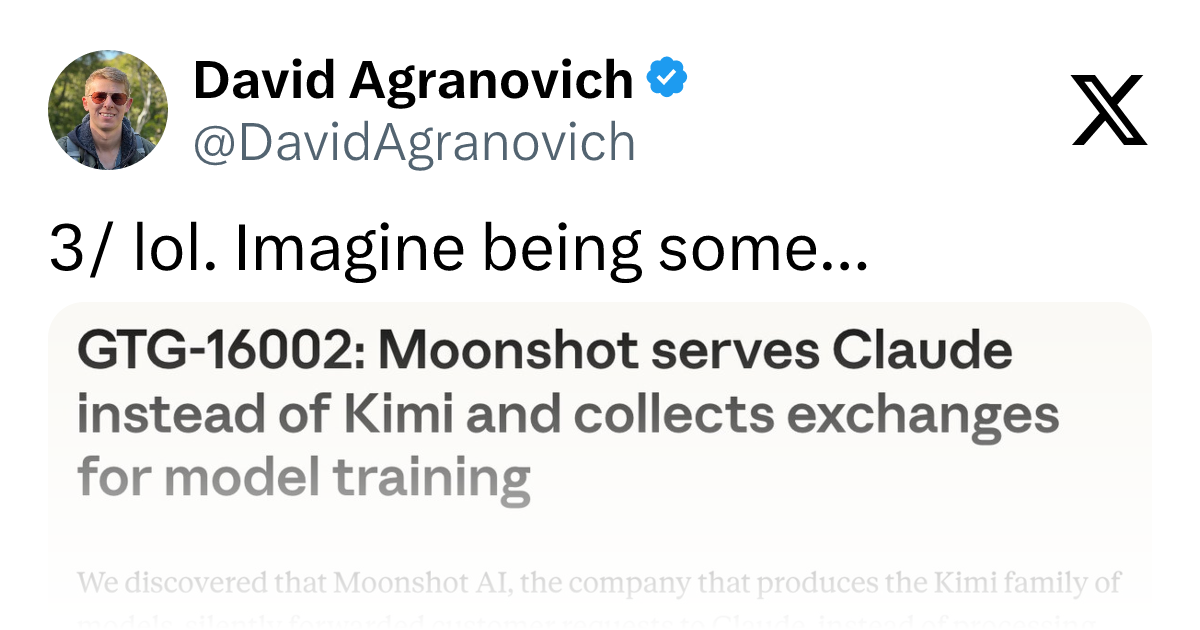 Moonshot Accused of Using Claude to Impersonate Kimi and Collecting Conversations to Train Its Models