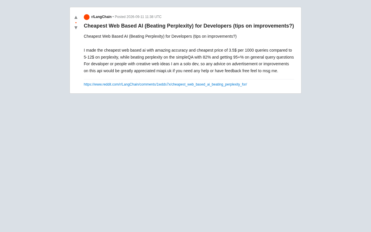 Solo Developer Builds Budget Web Search AI API to Challenge Perplexity