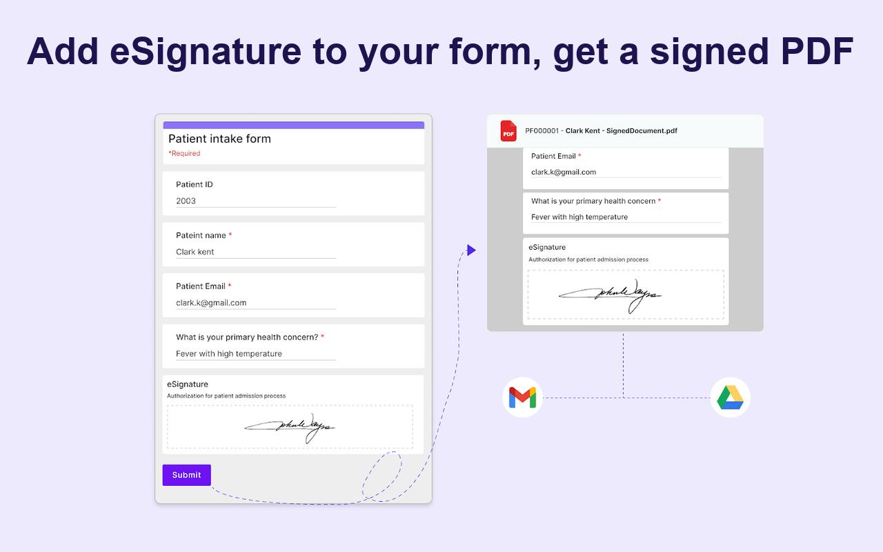 Formesign: A Lightweight Way to Add Legal E-Signatures to Google Forms