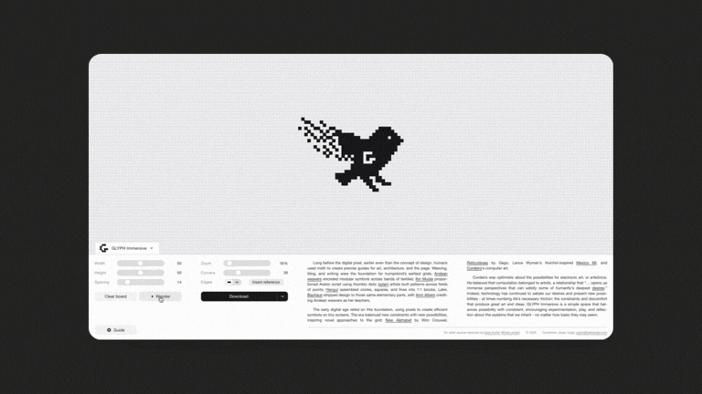 GLYPH Immersive: A Free Online Grid-Based Font Design Tool, Explained