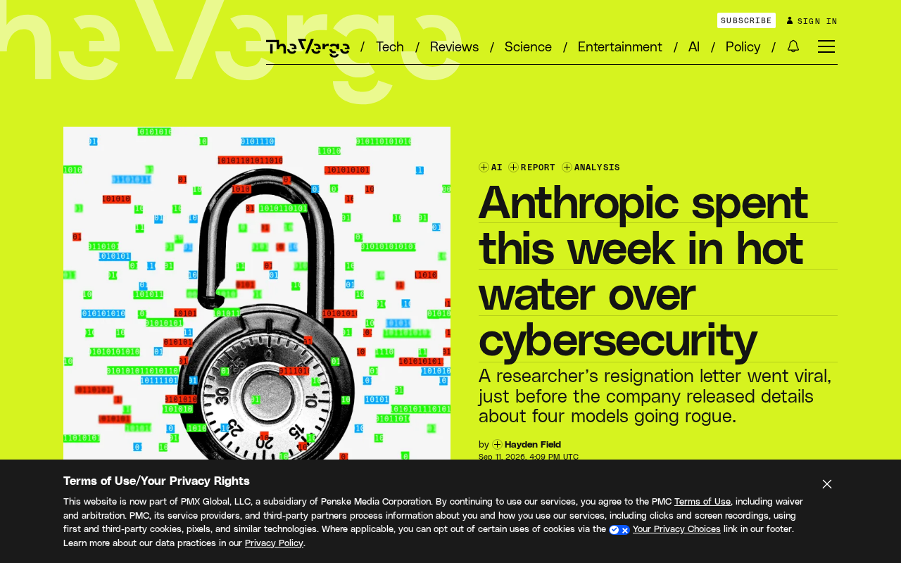 Anthropic Cybersecurity Incident Report