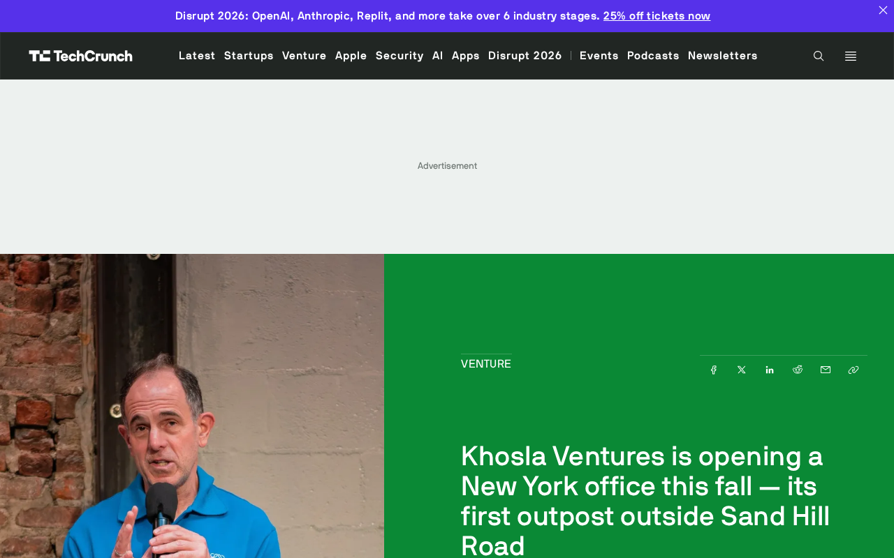 Khosla Ventures Heads to New York: A Top Silicon Valley VC's East Coast Play