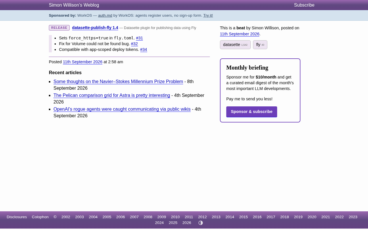 datasette-publish-fly 1.4 Released: Enforced HTTPS and Deploy Token Improvements