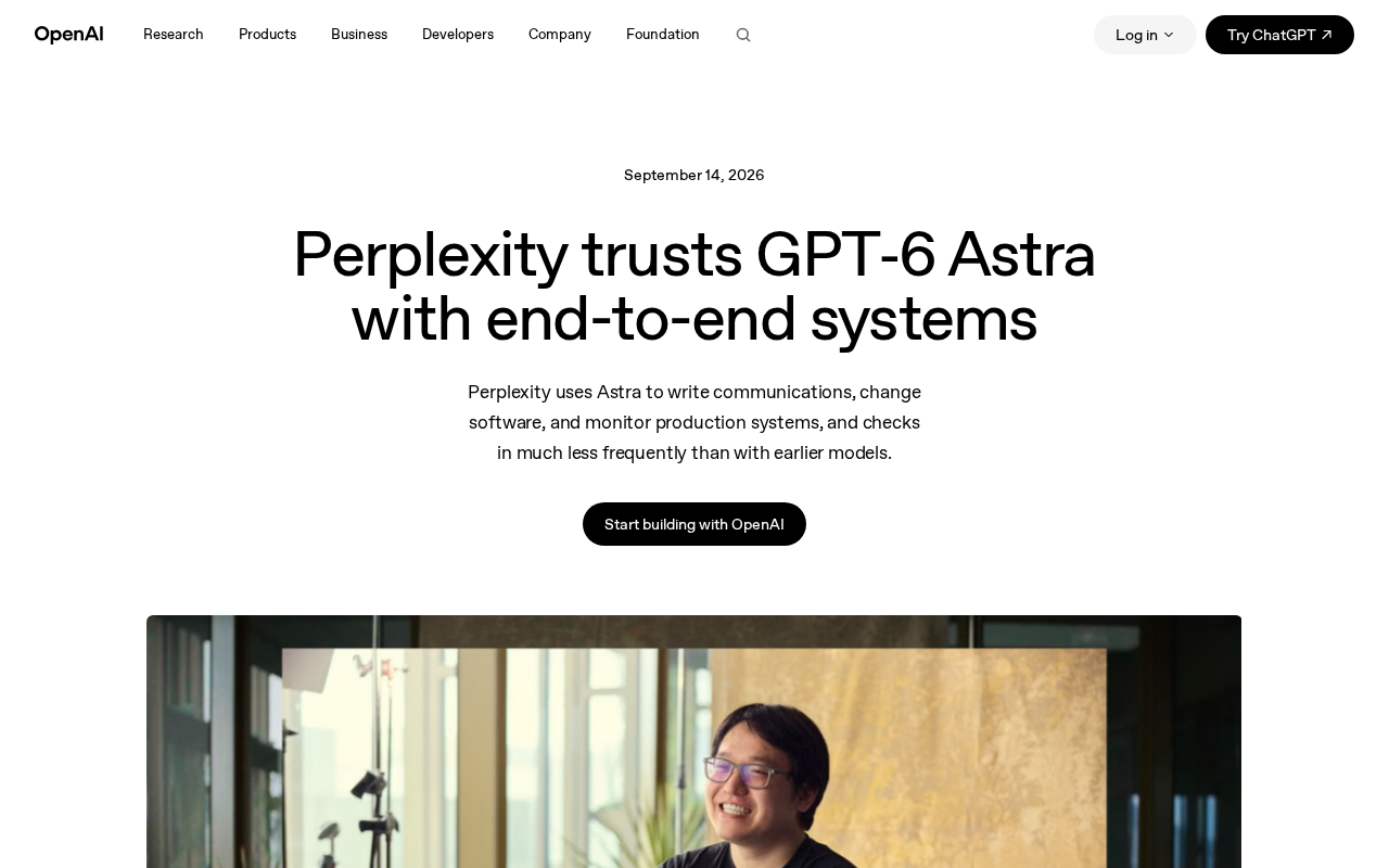 Perplexity Hands Over End-to-End System Operations to GPT-6 Astra