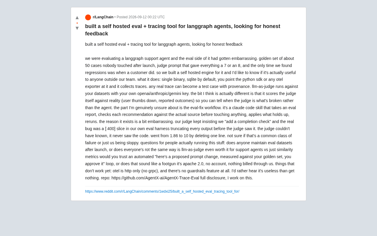 Self-Hosted LangGraph Agent Evaluation Tool: Putting the Judge on Trial