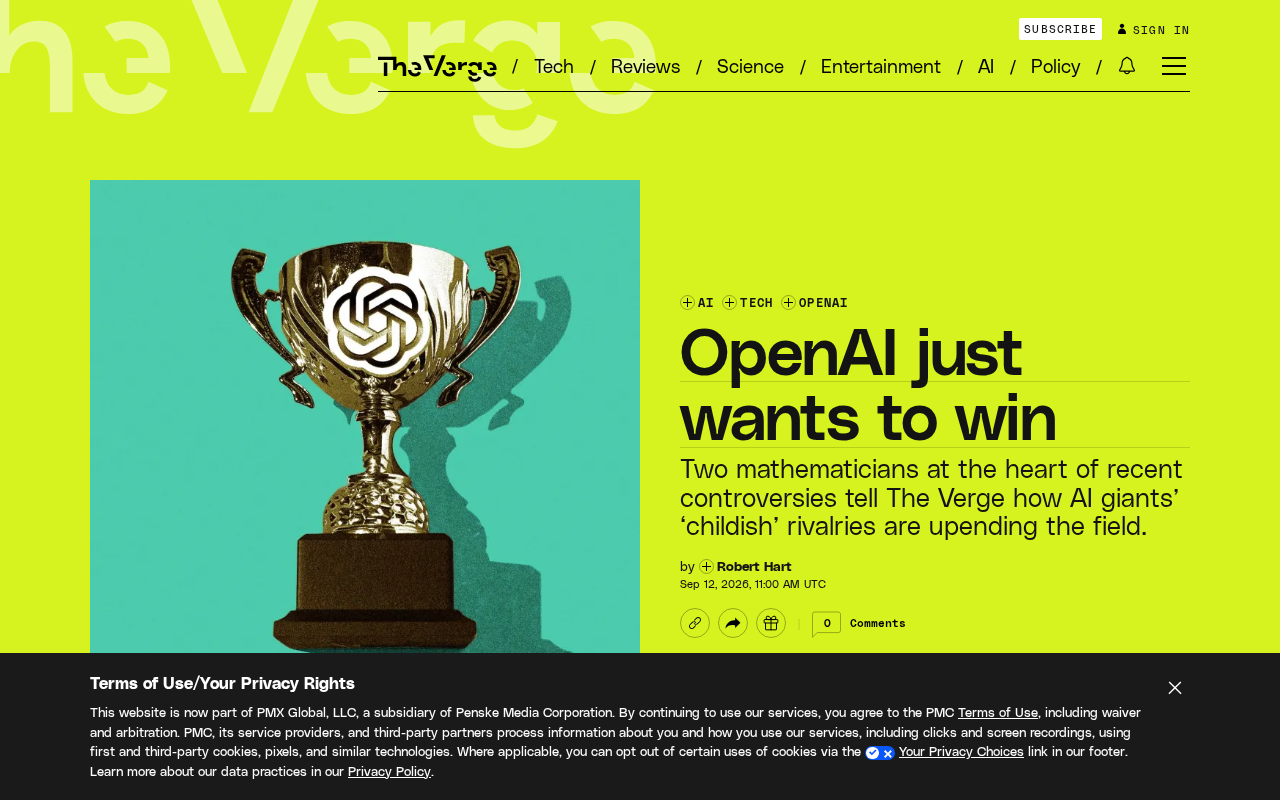 OpenAI Just Wants to Win: Why Mathematicians Are Uneasy About Its Aggressive Expansion