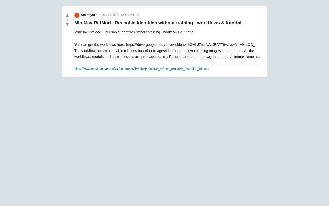 MiniMax RefMod: A Complete Guide to Training-Free Reusable Identity Workflows