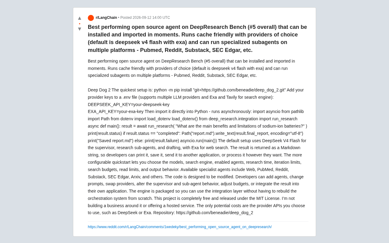 Deep Dog 2:登上DeepResearch Bench第5名的开源研究智能体