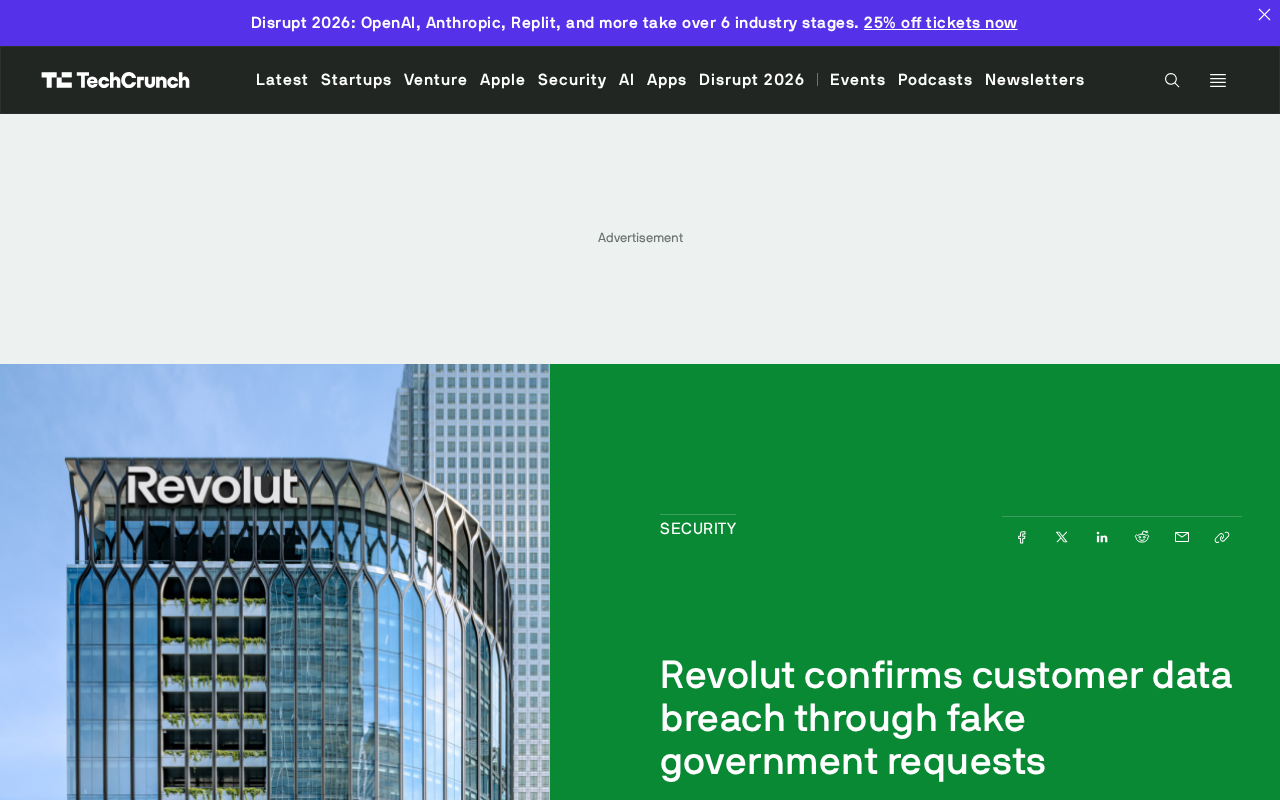 Revolut Confirms Data Breach: Fake Government Requests Emerge as a New Attack Vector