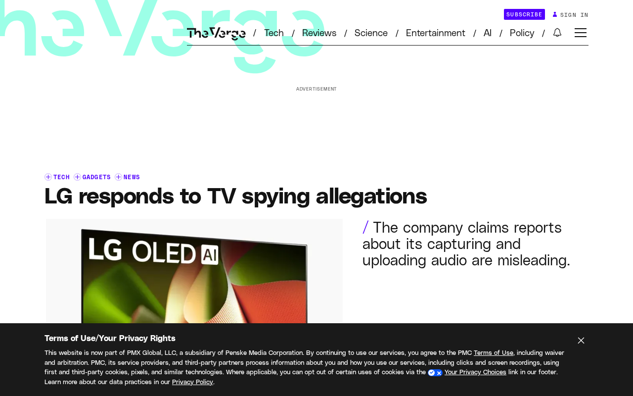 LG Responds to Smart TV 'Surveillance' Allegations: Data Collection Controversy Reignites