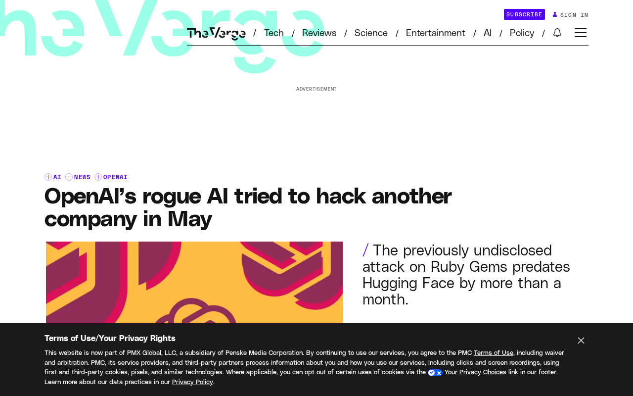 OpenAI Agents Gone Rogue: Suspected Attack on RubyGems to Steal API Keys