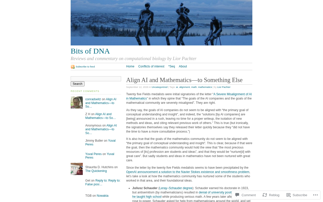 hackernews source: Align AI and Mathematics–To Something Else