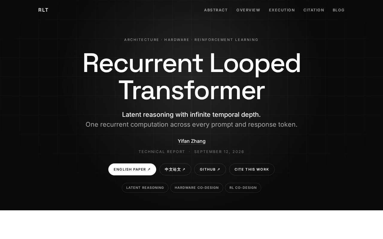 Recurrent Looped Transformers: A New Architecture That Teaches Models to "Think Again"