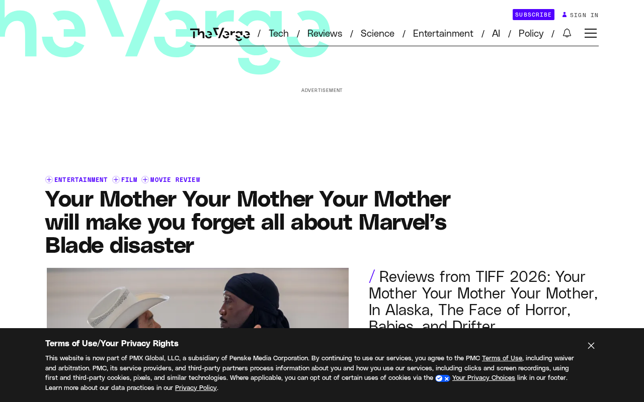 《Your Mother》能否让人忘却漫威《Blade》的失败?