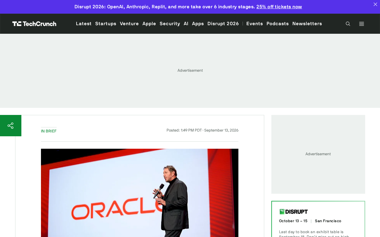 Larry Ellison Cancels Plan to Sell $7.5 Billion Worth of Oracle Stock